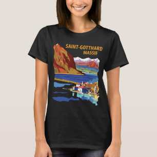 Saint Gotthard Pass Mountain Travel T-Shirt