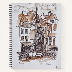 Saint-Goustan Port, Auray   Brittany, France Notebook