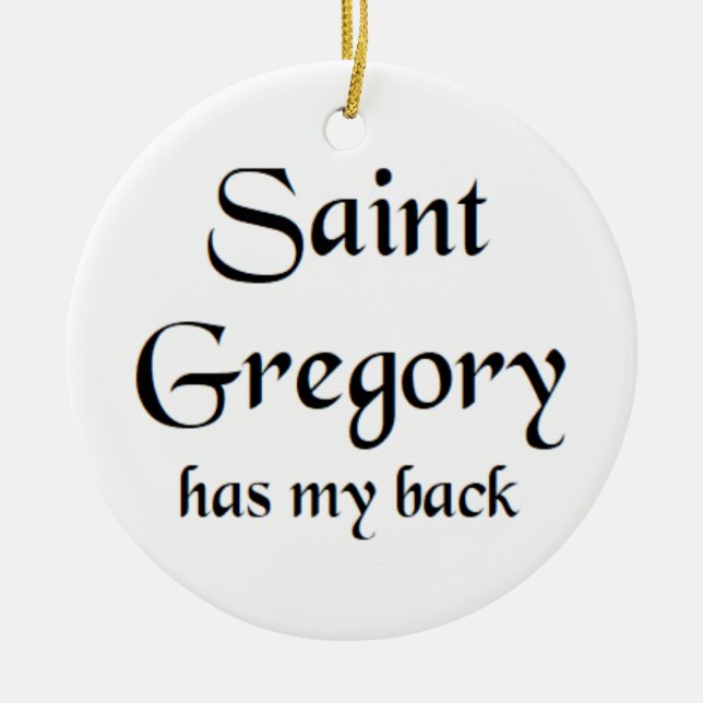 saint gregory coffee mug ceramic ornament (Front)