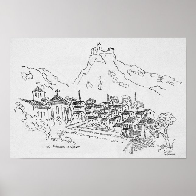 Saint-Guilhem-Le-Desert, France Poster (Front)