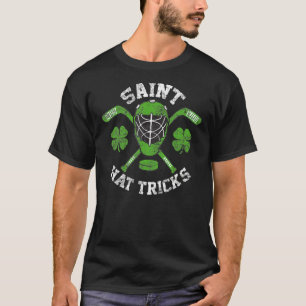 Saint Hattrick st Patrick's Day Hockey Hat Tricks  T-Shirt