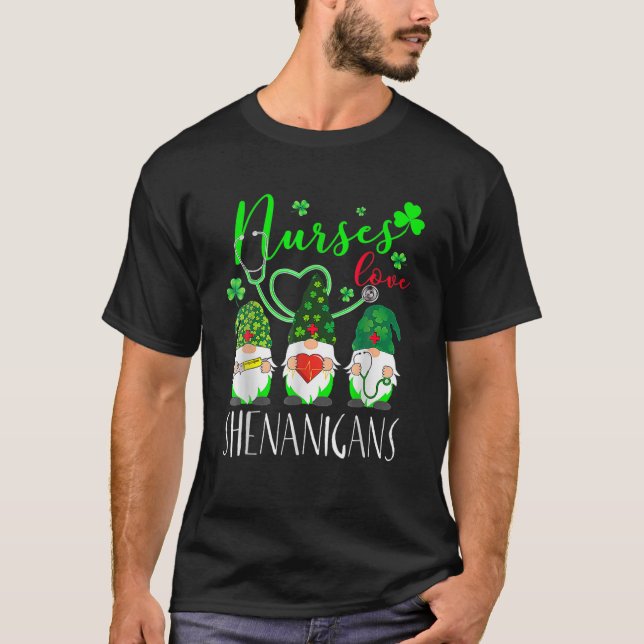 Saint Hattrick St Patrick's Day Hockey Hat Tricks T-Shirt (Front)