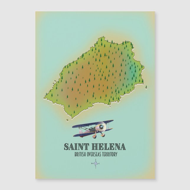 Saint Helena British Overseas Territory map (Front)