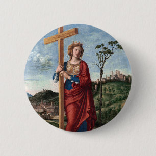 Saint Helena by Cima da Conegliano 6 Cm Round Badge