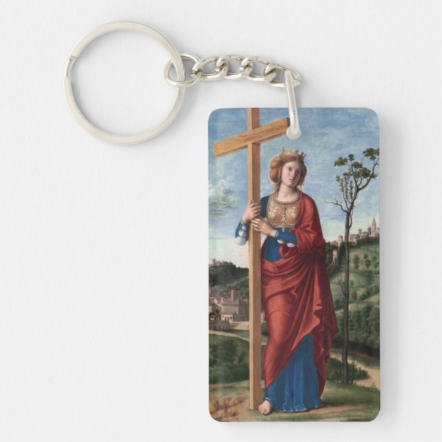 Saint Helena by Cima da Conegliano Key Ring (Front)