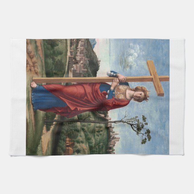 Saint Helena by Cima da Conegliano Tea Towel (Horizontal)