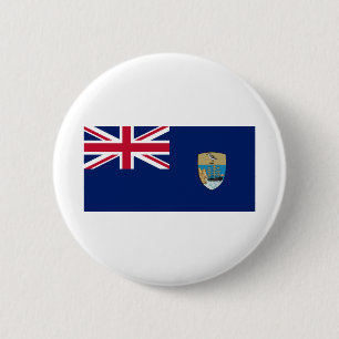 Saint Helena Flag 6 Cm Round Badge