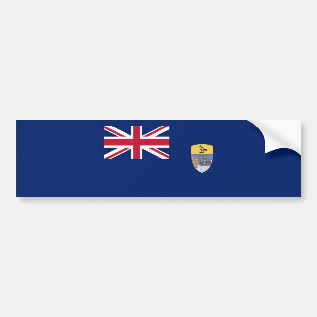Saint Helena Flag Bumper Sticker (Front)