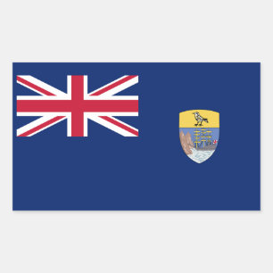 Saint Helena Flag Rectangular Sticker