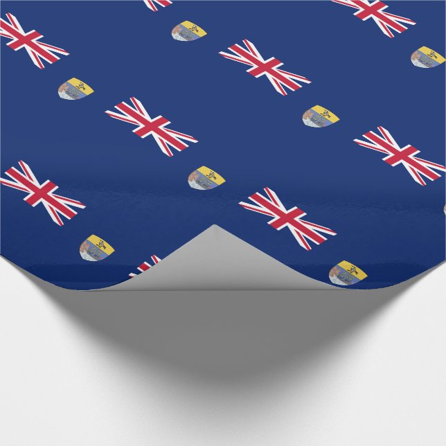 Saint Helena Flag Wrapping Paper (Corner)