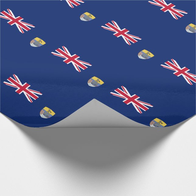 Saint Helena Flag Wrapping Paper (Corner)
