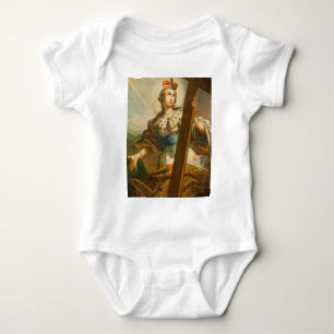 Saint Helena of Constantinople with cross Baby Bodysuit