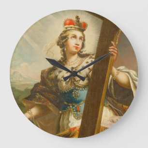 Saint Helena of Constantinople with cross Large Clock