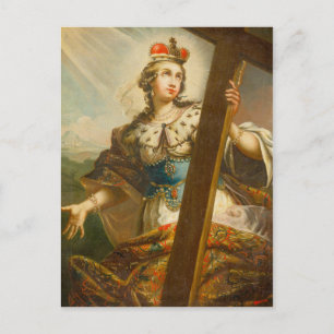 Saint Helena of Constantinople with cross Postcard
