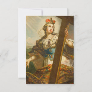 Saint Helena of Constantinople with cross Thank You Card