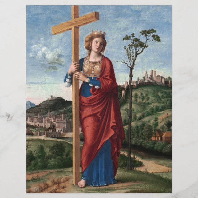 Saint Helena with the True Cross Sacred Art Flyer (Front)