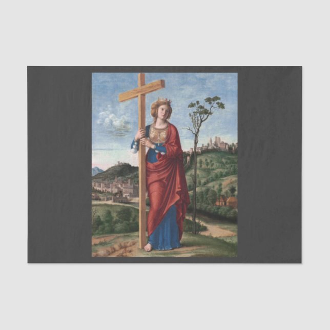 Saint Helena with the True Cross Sacred Art Tissue Paper (Front)