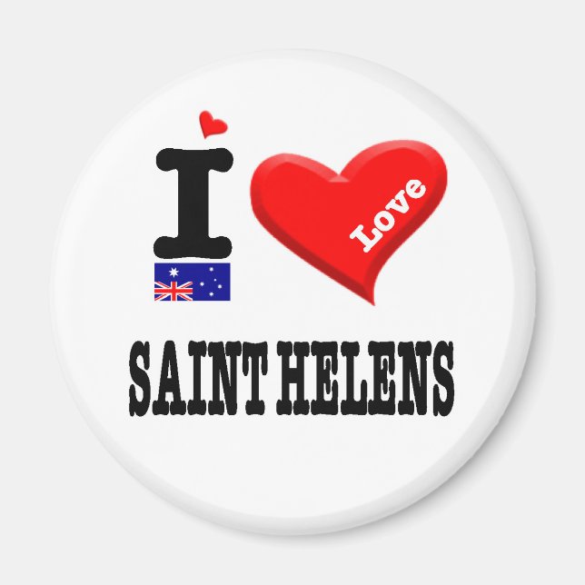 SAINT HELENS - I Love Magnet (Front)