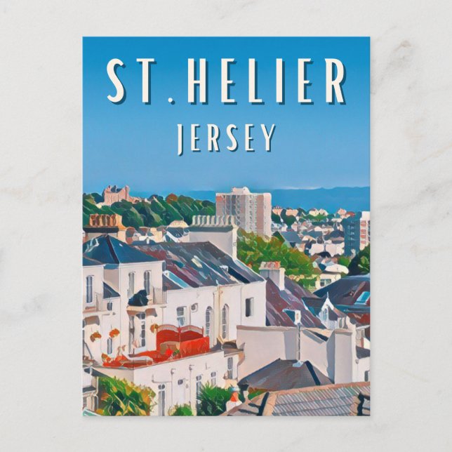 Saint Helier, a dynamic coastal city Postcard (Front)