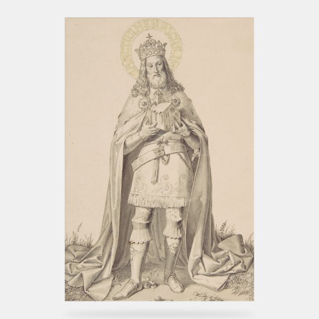 Saint Henry II the Holy Roman Emperor Acrylic Sign (Front)