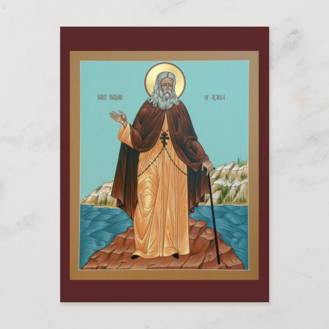 Saint Herman of Alaska Prayer Card (Front)