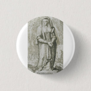 Saint Hildegard of Bingen 3 Cm Round Badge