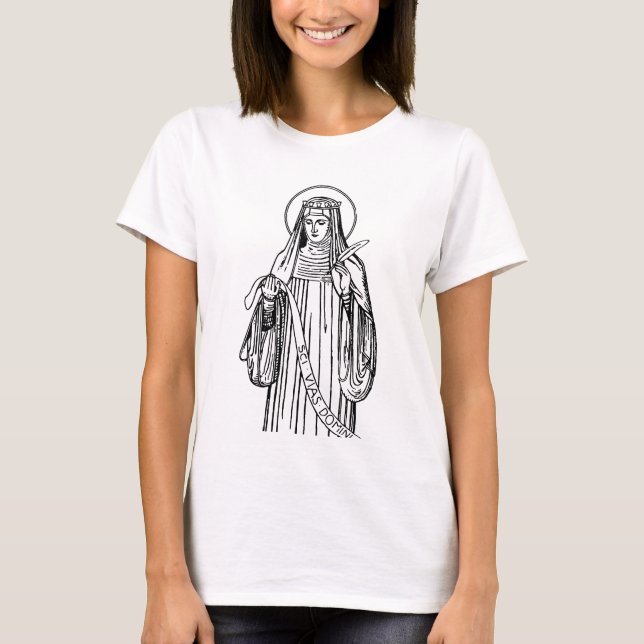 Saint Hildegard of Bingen Doctor of the Church T-Shirt (Front)