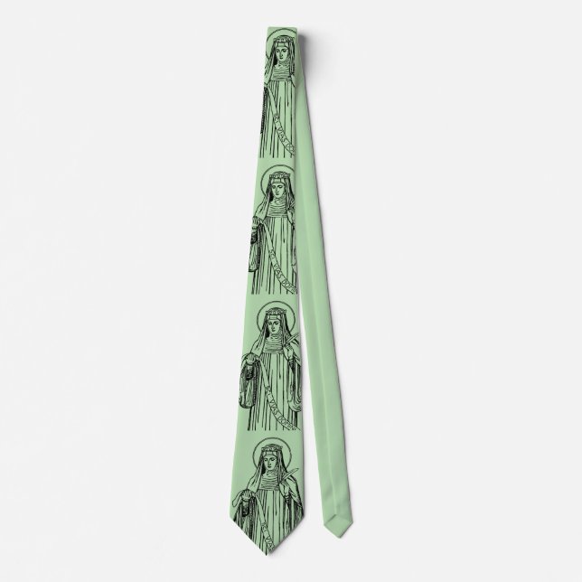 Saint Hildegard of Bingen Doctor of the Church Tie (Front)