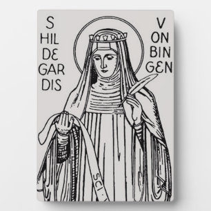 Saint Hildegard of Bingen Mediaeval Mystic Plaque