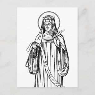 Saint Hildegard of Bingen Mediaeval Mystic Postcard