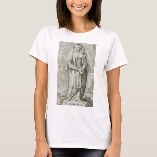 Saint Hildegard of Bingen Mediaeval Mystic T-Shirt (Front)