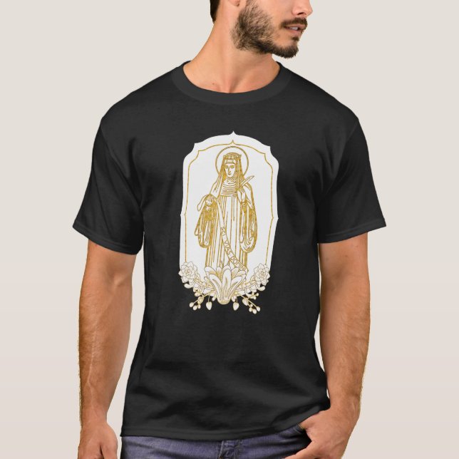 Saint Hildegard Of Bingen Scivias Catholic Mystic  T-Shirt (Front)