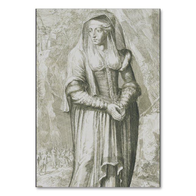 Saint Hildegard of Bingen Table Number (Front)