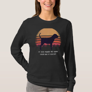 Saint Hubert's Dog Bloodhound Retro 4 T-Shirt