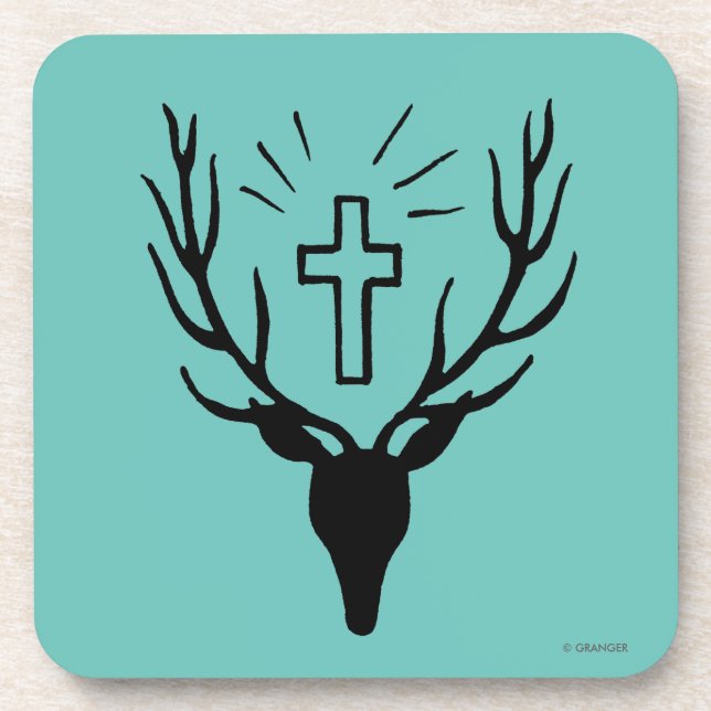 Saint Hubert's Stag Coaster (Front)