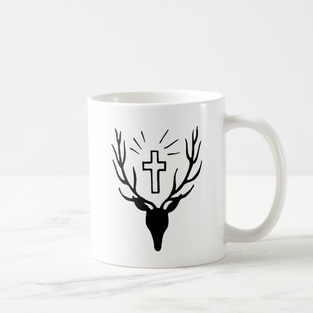Saint Hubert's Stag Coffee Mug (Right)