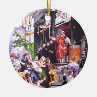 Saint Ignatius Loyola Ceramic Tree Decoration
