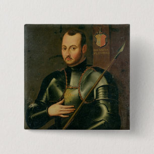 Saint Ignatius of Loyola 15 Cm Square Badge