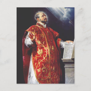 Saint Ignatius of Loyola Spanish Catholic Priest Postcard