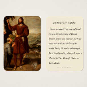 Saint Isidore the Farmer Laborer Religious Prayer 