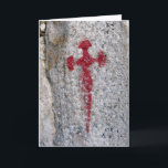 Saint James Cross Card<br><div class="desc">Saint James Cross painted along the Camino de Santiago (Way of Saint James).</div>