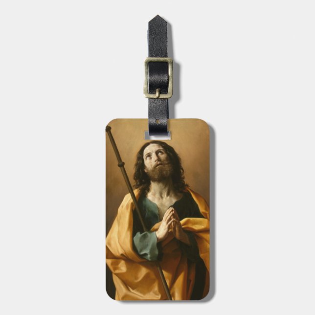 “Saint James” custom luggage tag (Front Vertical)