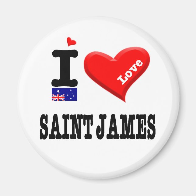 SAINT JAMES - I Love Magnet (Front)