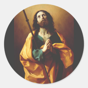 Saint James the Greater by Guido Reni Classic Round Sticker