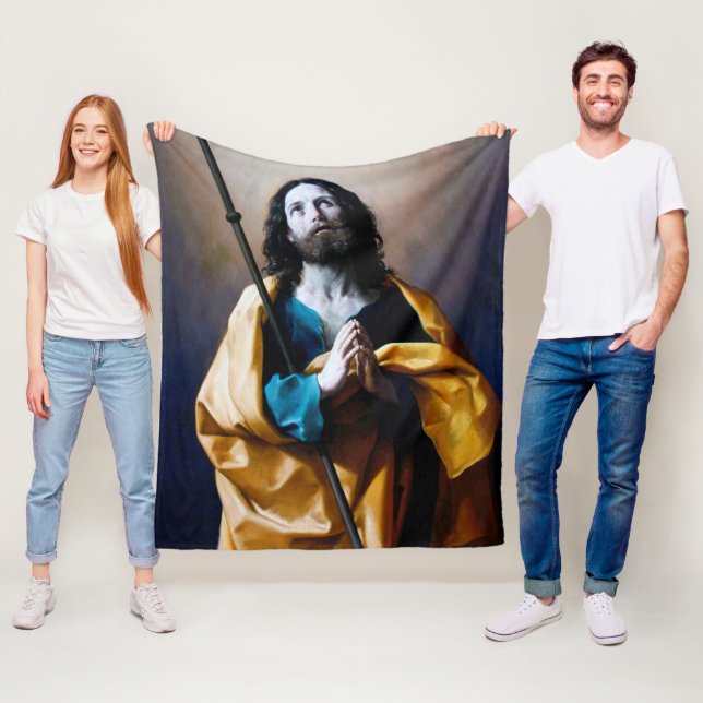 Saint James the Greater, Guido Reni Fleece Blanket (In Situ)