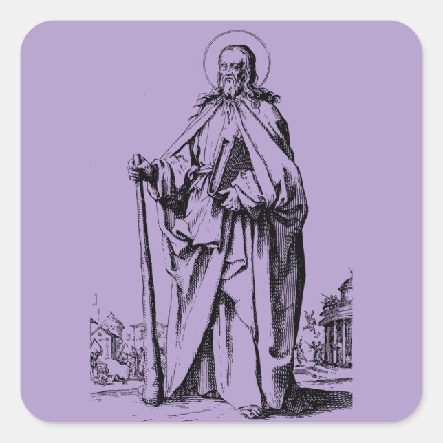 Saint James the Lesser by Jacques Callot Square Sticker (Front)