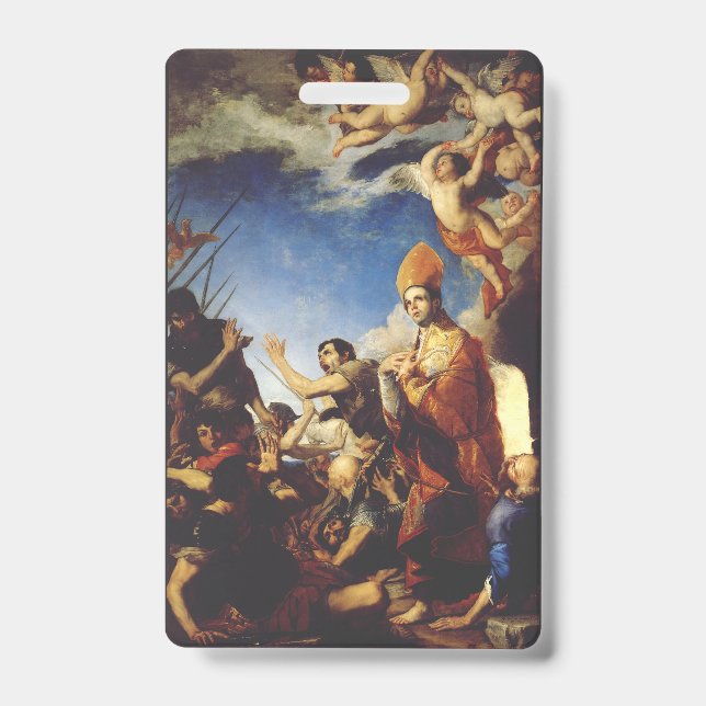 Saint Januarius Bishop of Benevento  ID Badge (Front)