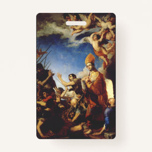 Saint Januarius Bishop of Benevento ID Badge
