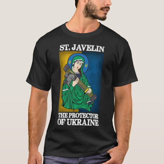 Saint Javelin Protector Of Ukraine Classic T-Shirt (Front)