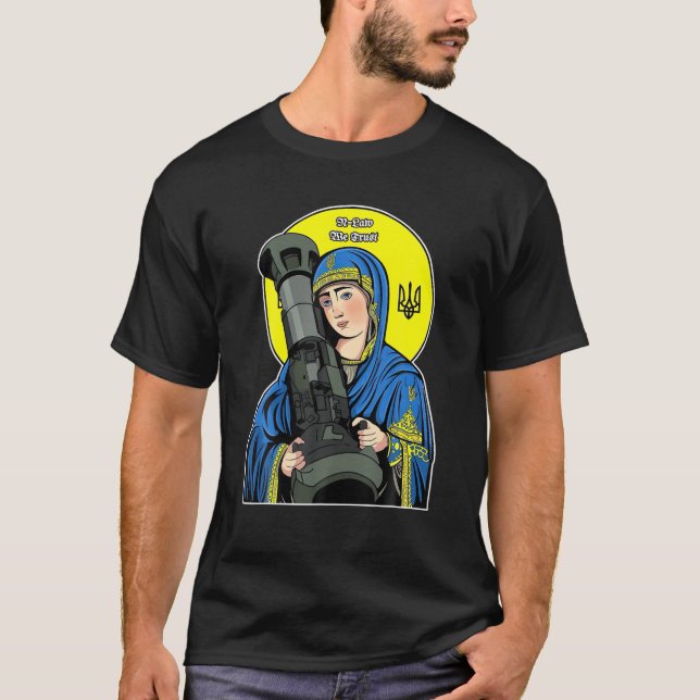 Saint Javelin Saint NLA I Stand With Ukraine Ukrai T-Shirt (Front)